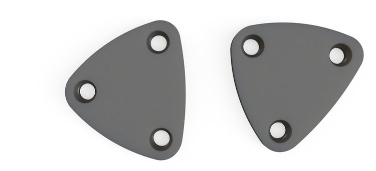 RR00118 Sun Visor Delete Plates, 1970-2002 F-Body