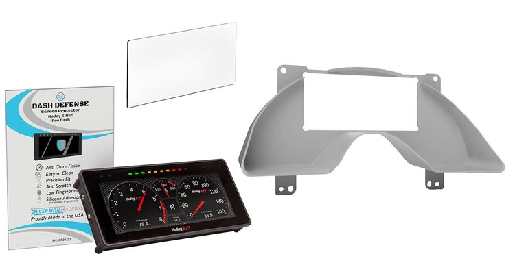RR00137K Holley 6.86 in. Digital Dash & Bezel Kit w/ Screen Protector Fits 1997-2002 Chevy Camaro