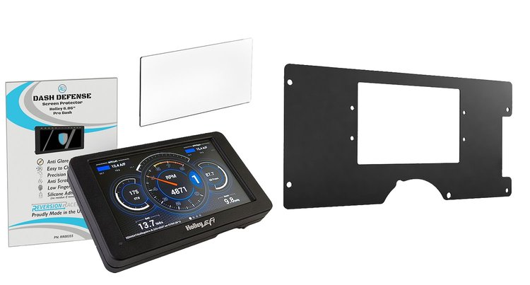 RR00154K Holley 7 in. Digital Dash & Bezel Kit w/ Screen Protector Fits 1988-1994 GM Trucks