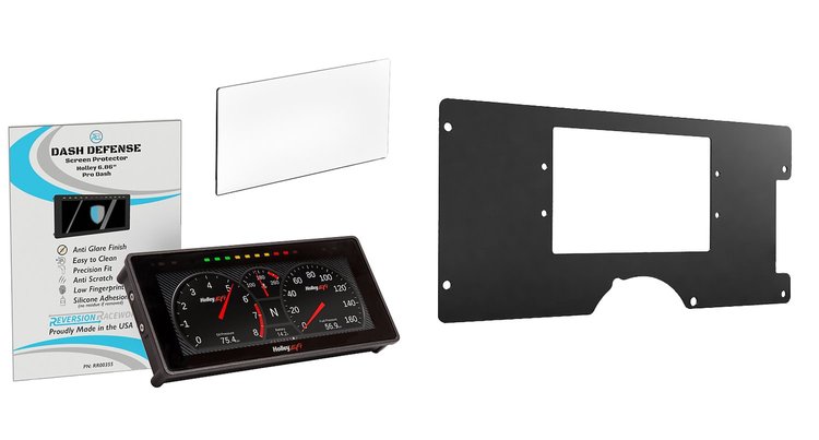 RR00155K Holley 6.86 in. Digital Dash & Bezel Kit w/ Screen Protector Fits 1988-1994 Chevy Trucks