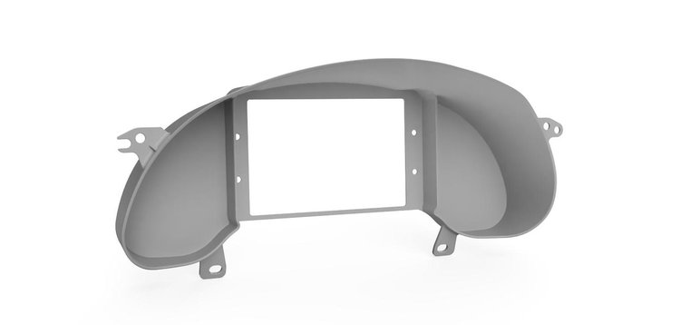 RR00173 Holley 7 in. Digital Dash Bezel, 2005-2013 Chevy Corvette