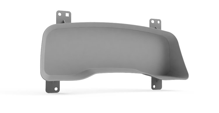 RR00243 Blank Dash Bezel, 1997-2004 Dodge Dakota