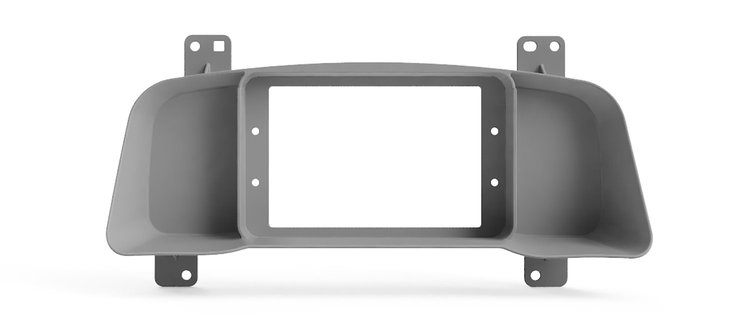 RR00247 Holley 7 in. Digital Dash Bezel, 1997-2004 Dodge Dakota