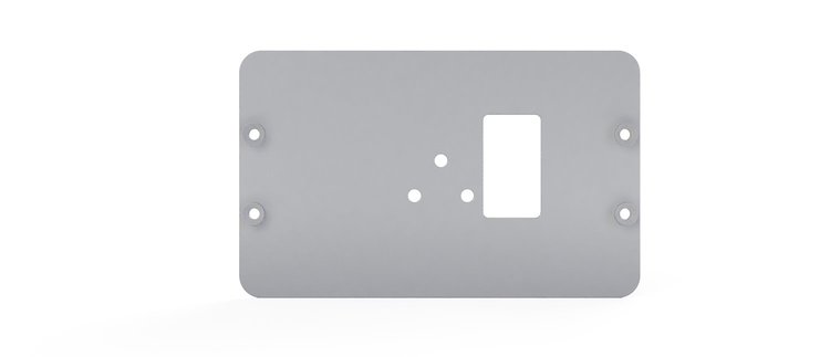 RR00269 Sniper 5 in. to 7 in. Holley, Holley 5 in. Sniper Adapter Plate