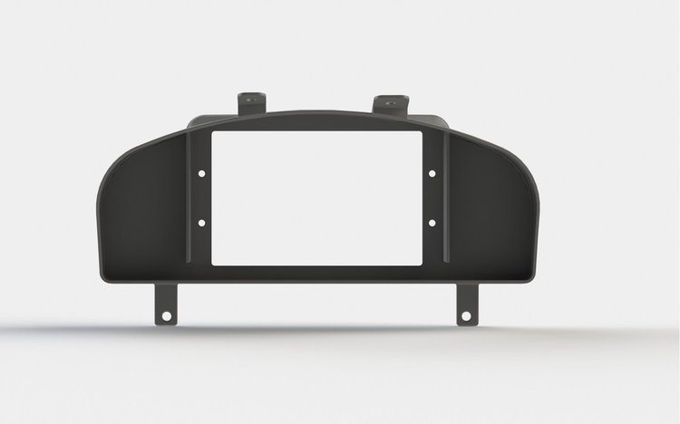 RR00284-DD Holley 7 in./Aces 7 in. Digital Dash Bezel w/Dash Defense, 2004-2006 Pontiac GTO