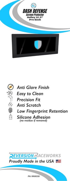RR00356 Dash Defense Holley 12.3 in. Digital Dash Screen Protector