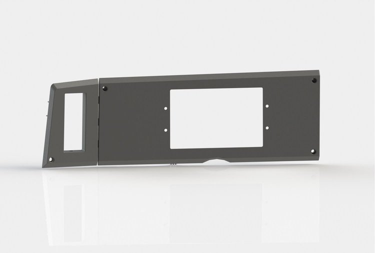 RR00360 Holley 7 in. Digital Dash Bezel, 1982-1985 Chevy S10 (w/ A/C)