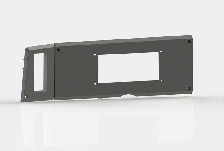 RR00361 Holley 6.86 in. Digital Dash Bezel, 1982-1985 Chevy S10 (w/ A/C)