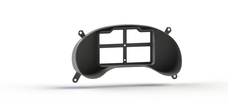 RR00386 Tinker 7 in. Digital Dash Bezel, 1998-2004 Chevy S10