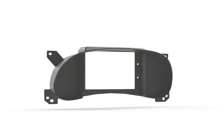 RR00393 Holley 7 in. Digital Dash Bezel, 2011-2018 Jeep JK