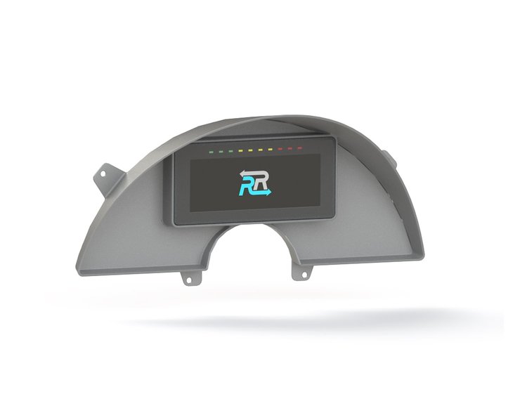 RR00397 Holley 6.86 in. Digital Dash Bezel, 1990-1996 Chevy Corvette C4