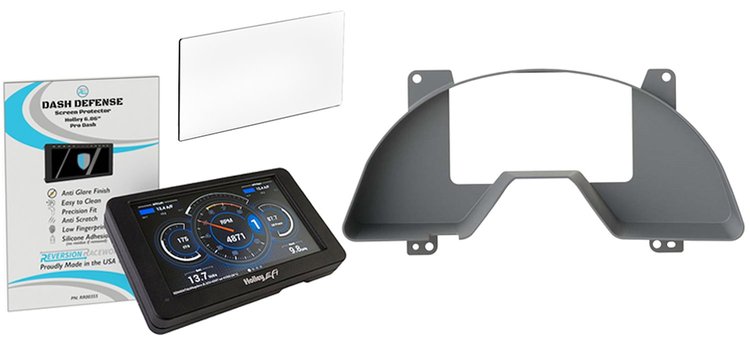 RR00412K Holley 7 in. Digital Dash & Bezel Kit w/ Screen Protector Fits 1993-2002 Pontiac Firebird