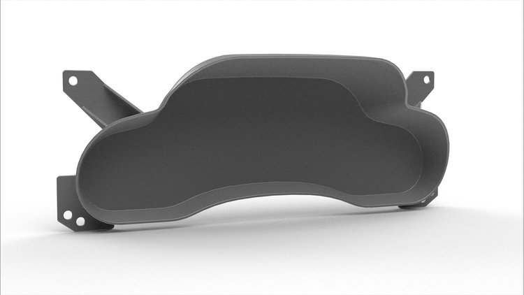 RR00422 Blank Dash Bezel, 2007-2010 Jeep Wrangler JK