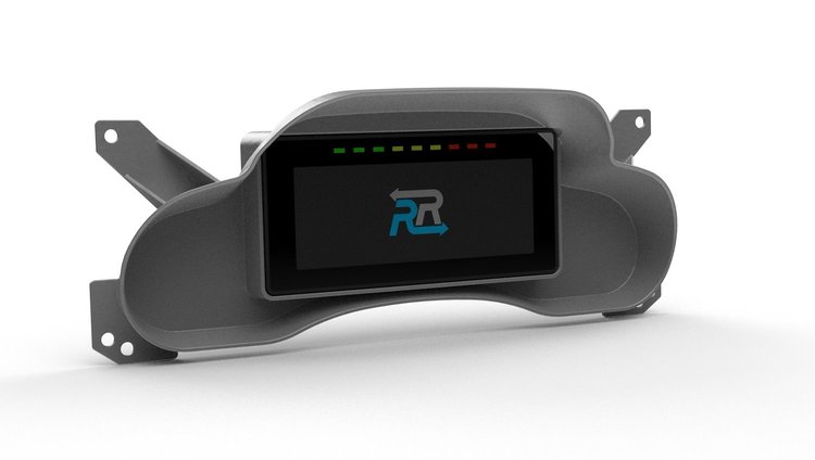 RR00423 Holley 6.86 in. Digital Dash Bezel, 2007-2010 Jeep Wrangler JK