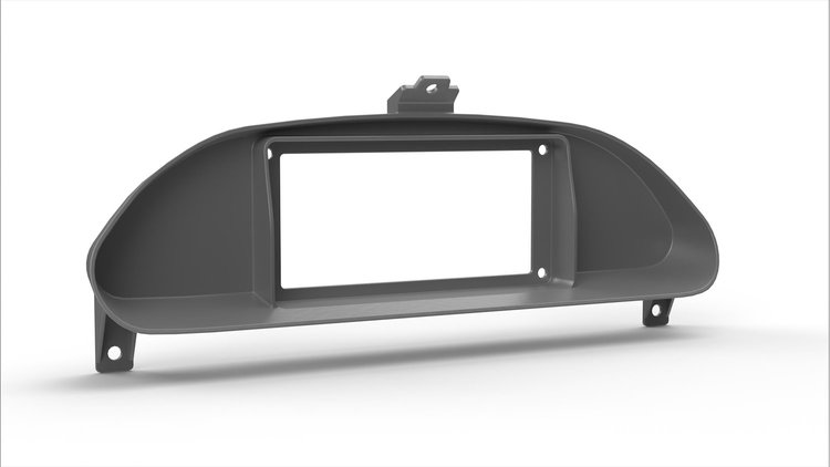 RR00427-DD Holley 6.86 in. Digital Dash Bezel w/Dash Defense, 1989-1994 Nissan S2013 180sx