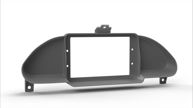 RR00428-DD Holley 7 in./Aces 7 in. Digital Dash Bezel w/Dash Defense, 1989-1994 Nissan S2013 180sx