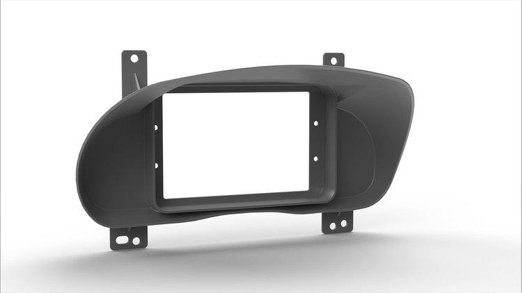 RR00435 Holley 7 in. Digital Dash Bezel, 2014-2018 Chevy Silverado