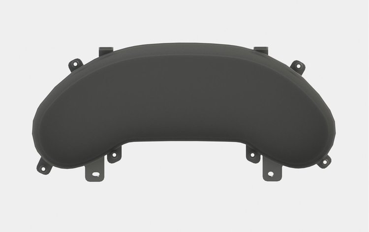RR00444 Blank Digital Dash Bezel, 1997-2004 C5 Corvette