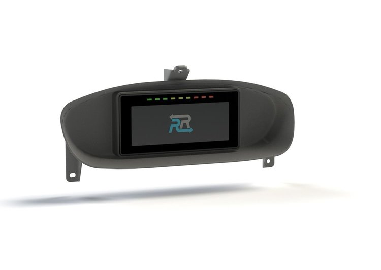 RR00447-DD Holley 6.86 in. Digital Dash Bezel w/Dash Defense, 1995-1998 Nissan S14 240SX