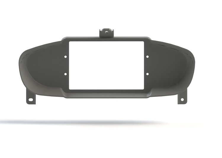RR00448-DD Holley 7 in./Aces 7 in. Digital Dash Bezel w/Dash Defense, 1995-1998 Nissan S14 240SX