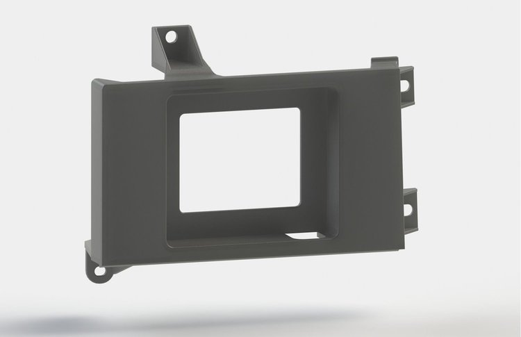 RR00456-DD Holley 3.5 in. w/Dash Defense Radio Replacement Panel, 1988-1994 Chevy OBS Truck GMT400