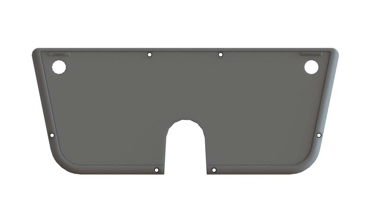 RR00461 Blank Dash Bezel, 1967-1972 Chevy C10 Truck