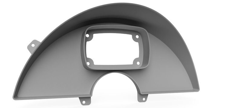RR00473 FuelTech FT450/550 Digital Dash Bezel, 1990-1996 Chevy Corvette C4