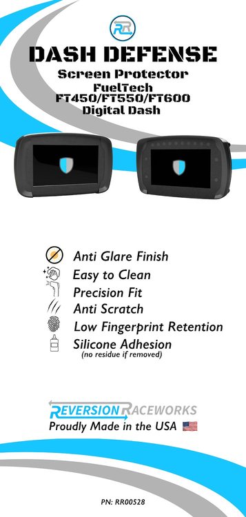 RR00528 Dash Defense FuelTech FT450/FT550/FT600 Digital Dash Screen Protector