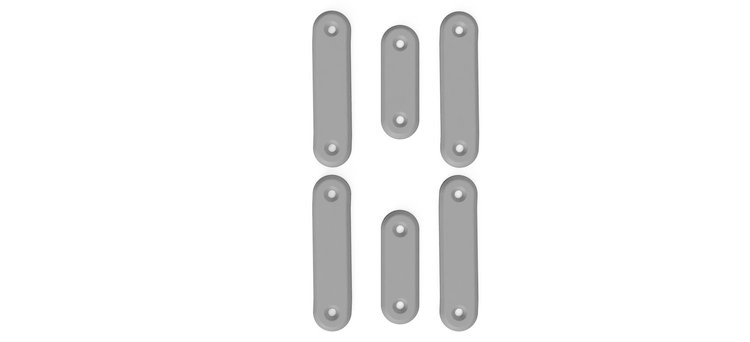 RR00530 Roof Rack Delete Plate Set for 1992-1999 Chevy Tahoe