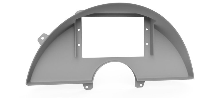 RR00578 Holley 7 in./Aces 7 in. Digital Dash Bezel for 1990-1996 Chevy Corvette