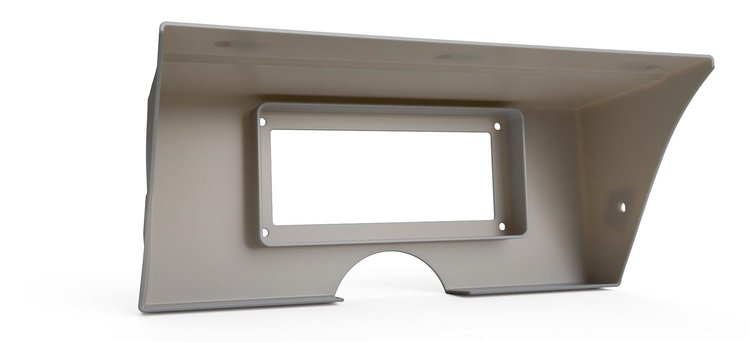 RR00582 Holley 6.86 in. Digital Dash Bezel for 1972-1978 Chevy Corvette