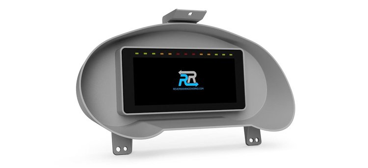 RR00585 Holley 6.86 in. Digital Dash Bezel, 2002-2007 Subaru Impreza WRX