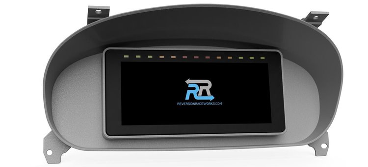 RR00593 Holley 6.86 in. Digital Dash Bezel, 1996-2000 Honda Civic