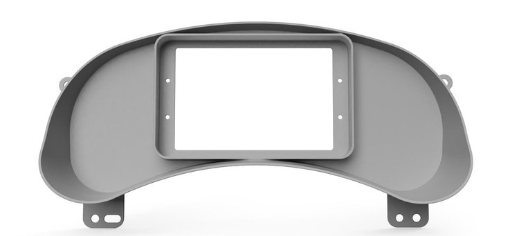 RR00615 Holley 7 in./Aces 7 in.Digital Dash Bezel, 202001-2009 Chevy TrailBlazer