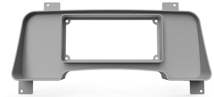 RR00647-DD Holley 6.86 in. Digital Dash Bezel w/Dash Defense, 1994-1997 Dodge Ram