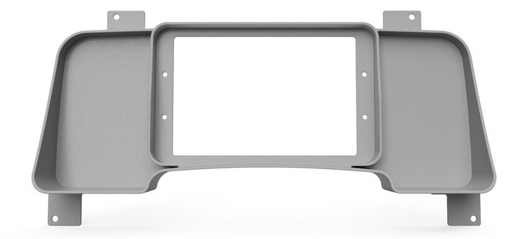 RR00649-DD Holley 7 in./Aces 7 in. Digital Dash Bezel w/Dash Defense, 1994-1997 Dodge Ram