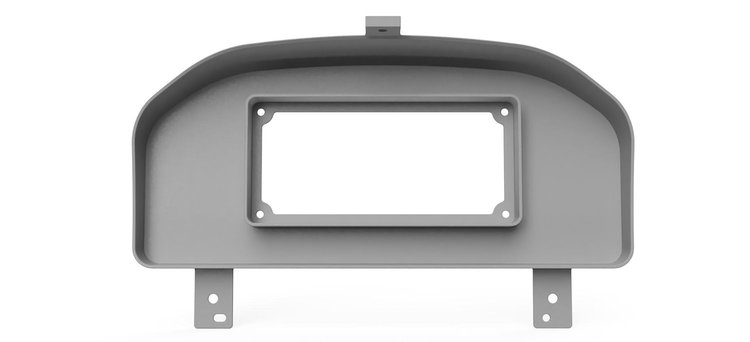 RR00665-DD Holley 6.86 in. Digital Dash Bezel w/Dash Defense, 2009-2018 Ram Truck