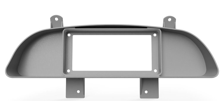 RR00669-DD Holley 6.86 in. Digital Dash Bezel w/Dash Defense, 1993-1996 Chevy Impala
