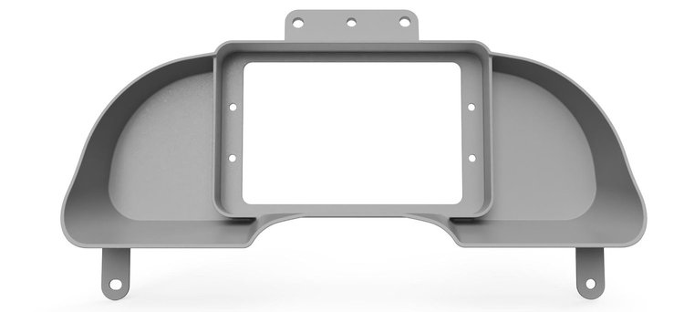 RR00738-DD Holley 7 in./Aces 7 in. Digital Dash Bezel w/Dash Defense, 1990-1996 Nissan 300ZX