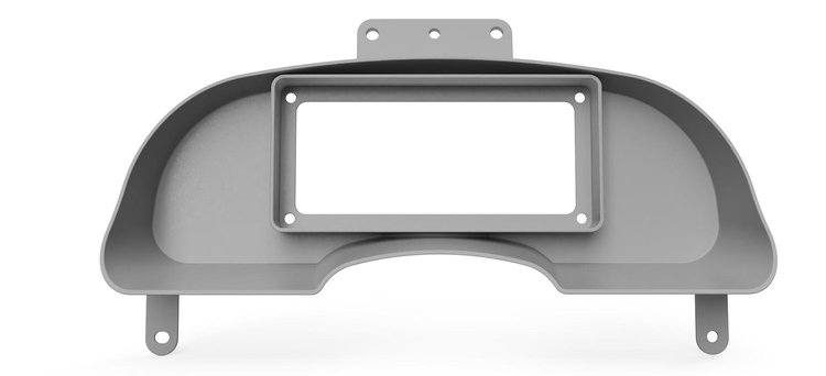RR00739-DD Holley 6.86 in. Digital Dash Bezel w/Dash Defense, 1990-1996 Nissan 300ZX