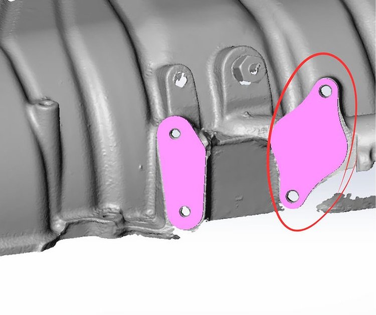 RR00768 EGR Valve Delete Plate, GM 7.4L Vortec