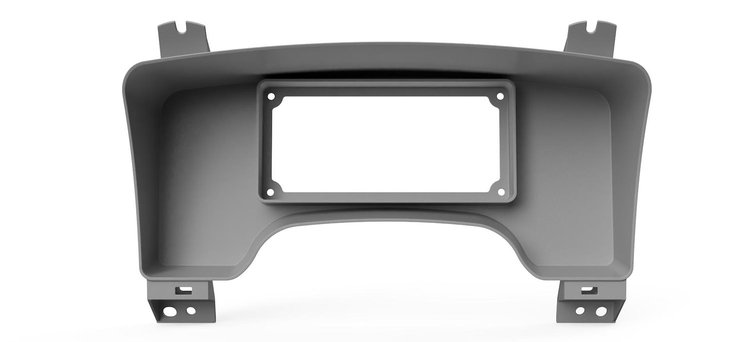 RR00832 Holley 6.86 in. Digital Dash Bezel, 2002-2009 Dodge Ram 3rd Gen