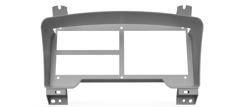 RR00834-DD Holley 12.3 in. Digital Dash Bezel w/Dash Defense, 2002-2009 Dodge Ram 3rd Gen
