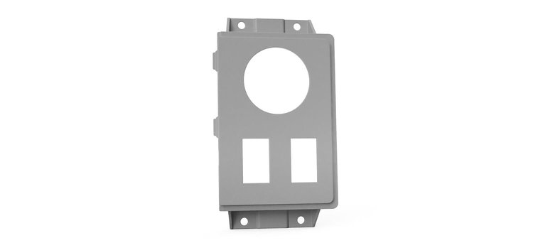 RR00857 HVAC Delete Panel, 1994-1997 Chevy S10, 1 Gauge, 2 Carling Switches