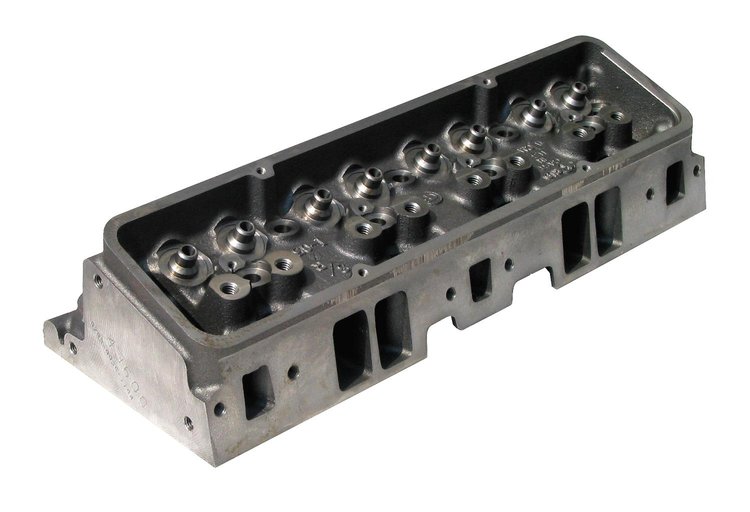 S/R SBC, 67cc chamber, straight plug, 87 & up intake, bare casting, 170cc intake, 1.940 x 1.500