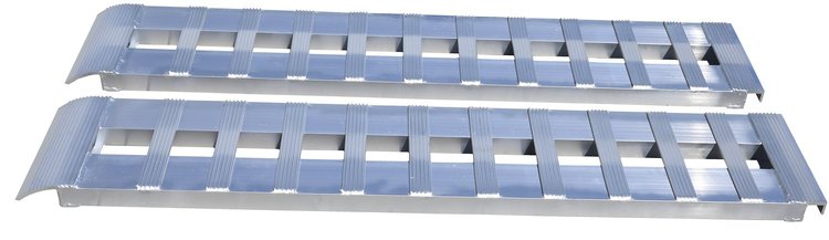 GH-16096 Heavy Duty 8 ft. Aluminum Loading Ramps [15 in. x 96 in. 5,000 lb. Capacity Per Ramp, Pair]