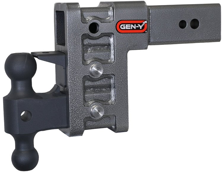 GH-1723 MEGA-DUTY Adjustable Drop Hitch 3 in. Shank [6 in. Drop, 3,500 lbs. TW, 32,000 lbs. GTW]