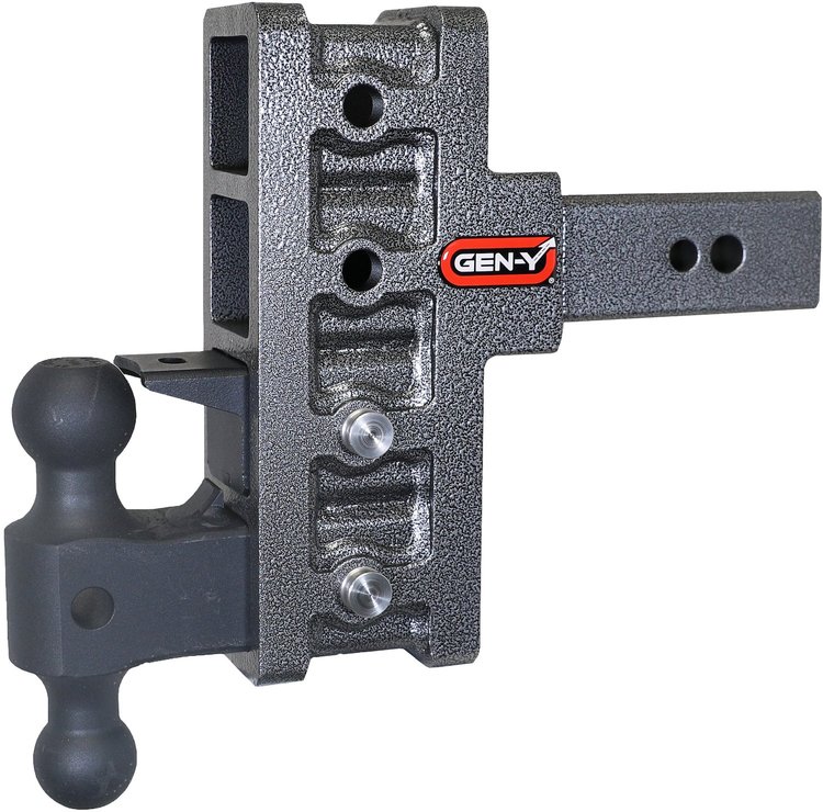 GH-1924 MEGA-DUTY Adjustable Drop Hitch 2.500 in. Shank [6 in. Offset Drop, 3,500 lbs. TW, 32,000 lbs. GTW]