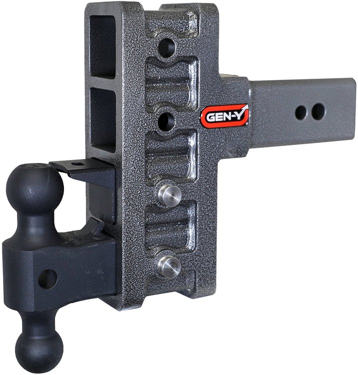 GH-2024 MEGA-DUTY Adjustable Drop Hitch 3 in. Shank [6 in. Offset Drop, 3,500 lbs. TW, 32,000 lbs. GTW]