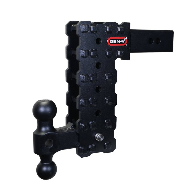 GH-2415X Phantom-X Tactical Adjustable Drop Hitch 2.500 in. Solid Shank [10 in. Drop, 1,600 lbs. TW, 16,000 lbs. GTW]